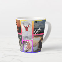 8 FotoCollage Personalisiert kleine Tasse
