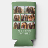 8 Fotomaterial - Moderne Minimal Green Selters Dosenkühler (Rückseite)