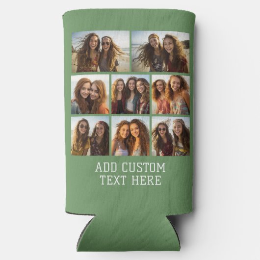 8 Fotomaterial - Moderne Minimal Green Selters Dosenkühler (Rückseite)