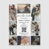 8 Fotos sammeln qr-Code speichern den Datums-Magne Magnetkarte (Vorderseite)