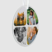 8 Fotovorlage Doppelseitige Acrylschmuck Ornament (Vorderseite)