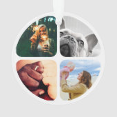 8 Fotovorlage Doppelseitige Acrylschmuck Ornament (Rückseite)