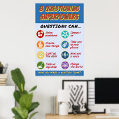 8 Fragen an die Supermächte Poster (Heimbüro)