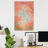 8. Frühjahr, unter dem Blossom Himmel, saisonale P Poster (Heimbüro)
