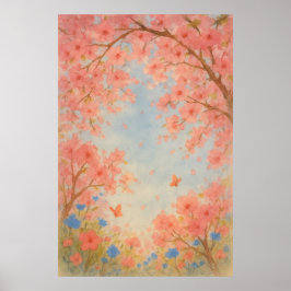 8. Frühjahr, unter dem Blossom Himmel, saisonale P Poster