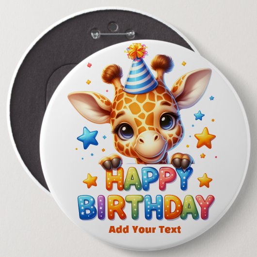 #8 Fügen Sie Ihren Text hinzu /Alles Gute zum Geb Button (Vorne & Hinten)