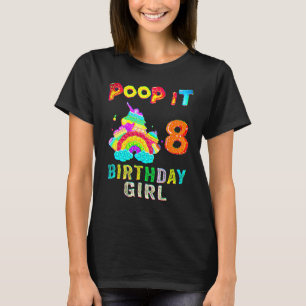 8. Fünfter Pop Es Geburtstag Mädchen Party 8 Jahr T-Shirt