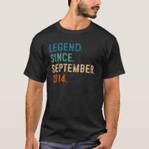 8. Geburtstag 8 Jahre alte Legende seit 2. Septemb T-Shirt