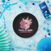 8. Geburtstag Axolotl achtjährig süße Axolotls Pappteller (Party)