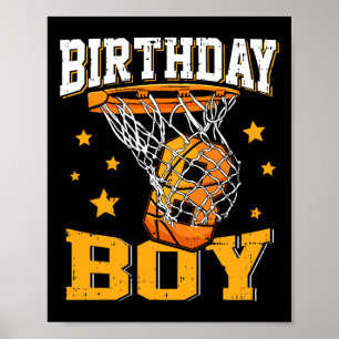 8. Geburtstag Basketball Boy 8 Jahre alter Basketb Poster