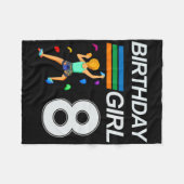 8. Geburtstag Boulder Rock Climbing Für Fleecedecke (Vorderseite (Horizontal))