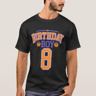 8. Geburtstag Boy Basketball Lover 8 Jahre alter T T-Shirt
