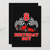 8. Geburtstag Einladung (Vorne/Hinten)