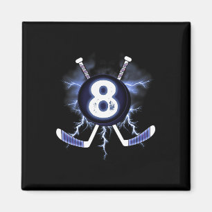 8. Geburtstag - Eishockey 8 Jahre alt Geschenk Magnet