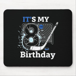 8. Geburtstag Eishockey Geburtstagsjunge für 8 Jah Mousepad