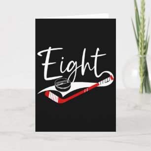 8. Geburtstag Eishockey Junge 8 Jahre alt Eishocke Karte