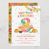 8. Geburtstag Fiesta Einladung (Vorne/Hinten)