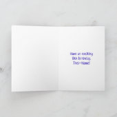 8. Geburtstag: Fun Fireworks Pattern + Regenbogen Karte (Innenseite)