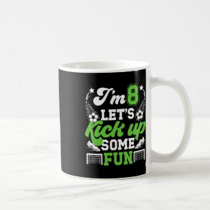 8. Geburtstag Fußball Junge Acht Jahre Alter Fußba Kaffeetasse