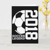 8. Geburtstag Fußball-Legende  Karte (Gelbe Blume)