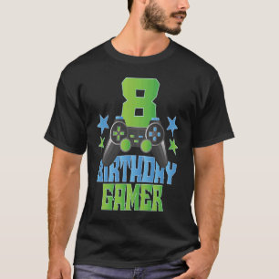 8. Geburtstag Gamer Boy 8 Jahre alte Video Game Li T-Shirt