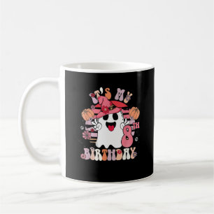 8. Geburtstag Geschenke Spooky Boo Groovy Retro 70 Kaffeetasse