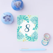 8. Geburtstag Grüner Dschungel Blau Junge Einladun Flyer (Einzeln)