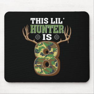 8. Geburtstag Jagd Hirsche 8 Jahre Jäger Mousepad