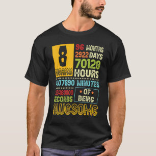 8. Geburtstag Junge 8 Jahre Phantastisch gemacht T-Shirt