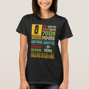 8. Geburtstag Junge 8 Jahre Phantastisch gemacht T-Shirt
