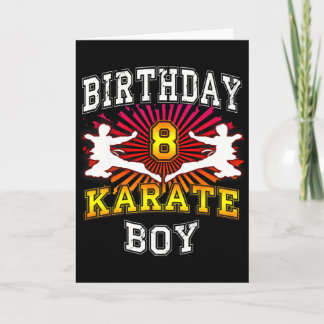 8. Geburtstag Junge - Karate 8 Jahre altes Kind  Karte