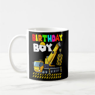 8. Geburtstag Junge Kranwagen Ausgrabungswagen 8 J Kaffeetasse