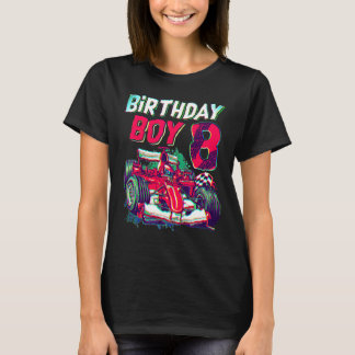 8. Geburtstag Junge Racing Auto 8 Jahre alt Kinder T-Shirt