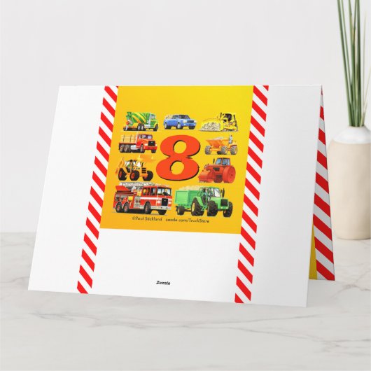 8. Geburtstag Karte (Rückseite)