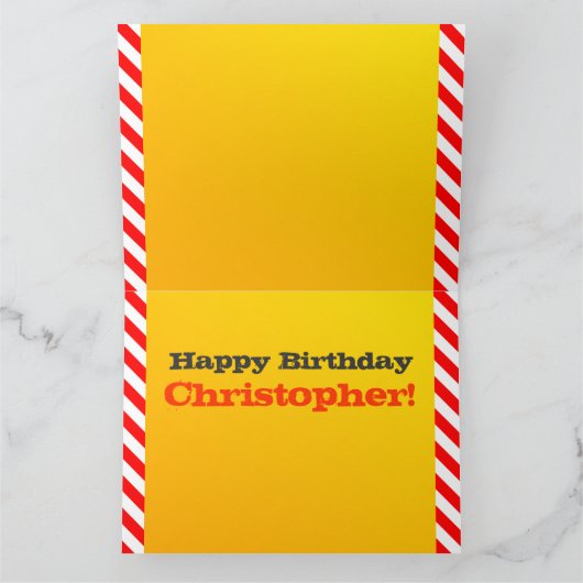 8. Geburtstag Karte (Innenseite)