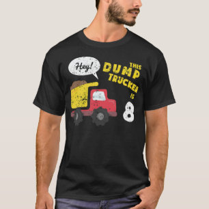 8. Geburtstag Kids Dump Truck Bausatz b T-Shirt