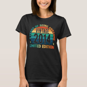 8. Geburtstag Kinder Vintage 2014 8 Jahre alt Farb T-Shirt