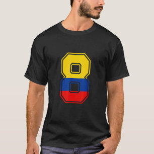 8. Geburtstag Kolumbianer 8 Jahre alt Nummer 8 Kol T-Shirt