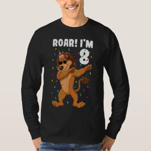 8. Geburtstag Löwenjunge Roar Ich bin 8 Jahre T-Shirt
