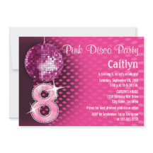 8 Geburtstag Pink Disco Party
