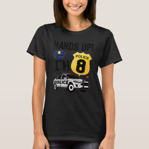 8. Geburtstag Polizist Junge achtjähriger Polizei  T-Shirt