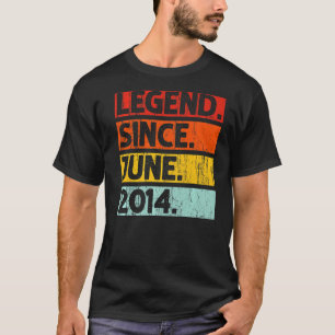 8. Geburtstag seit Juni 2014 8 Jahre alt T-Shirt