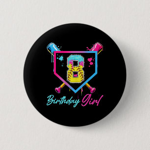 8. Geburtstag Softll Eis Drip 8 Jahre alte Bday Button