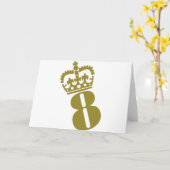 8. Geburtstag - Zahl - Acht Karte (Gelbe Blume)