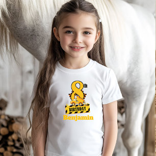 8. Geburtstags-Dump-Druck-Baustellen-Party T-Shirt