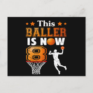 8. Geburtstagsgeschenk Dieser Baller Ist Jetzt 8 Postkarte
