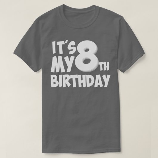 8. Geburtstagsgeschenk T-Shirt (Design vorne)