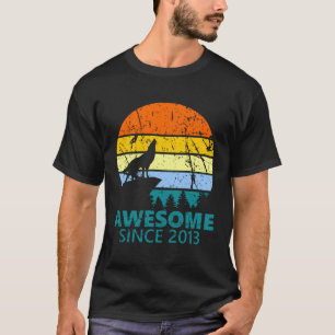 8. Geburtstagsgeschenk T - Shirt Wolf 8 Jahre alte