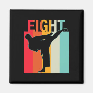 8. Geburtstagsgeschenke Karate Retro Taekwondo Magnet