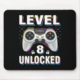 8. Geburtstagskamerad Stufe 8 Entsperrter Video-Ga Mousepad